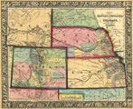Link To Map: Map of Kansas, Nebraska and Colorado.  Showing also the Eastern portion of Idaho.