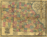 Link To Map: Blanchard's map of Missouri and Kansas Showing the Counties, Towns and Rail Roads