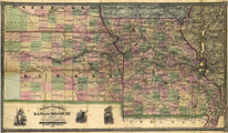 Link To Map: New Rail Road and Township Map of Kansas and Missouri