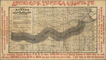 Link To Map: Map of Kansas, Atchison, Topeka and Santa-Fe Railroad.