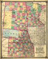 Link To Map: County map of Kansas, Nebraska, Dakota, and Minnesota