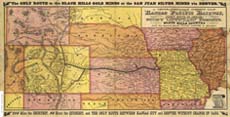 Link To Map: A Geographically Correct Map of the Kansas Pacific Railway, Showing The Only Direct Route to Denver and All The Popular Rocky Mountain Resorts.  Also, to the Black Hills Country And the famous San Juan Mines in Colorado.