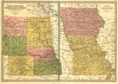Link To Map: Kansas, Nebraska, Colorado, Dakota, Wyoming and Part of Montana, with Manitoba.