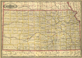 Link To Map: Railroad and County Map of Kansas.  Engraved for Grant's Business Atlas.
