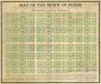 Link To Map: Map of the Town of Hoxie, A Subdivision of the west half of the southwest quarter of Section 15, and east half of southeast quarter of Section 16, Township 8 S., Range 28 W., in Sheridan County, Kansas.