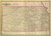 Link To Map: Railroad and County Map of Kansas