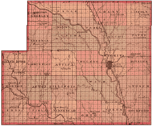 Early Sedgwick County Township Maps