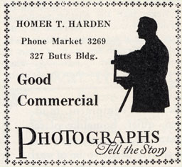 Ad for Homer Harden