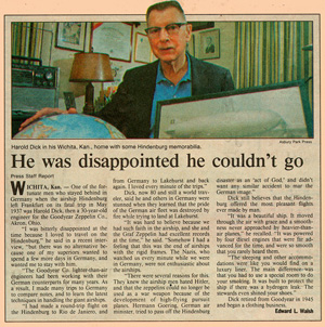 Newspaper article from Asbury Park Press, 1987